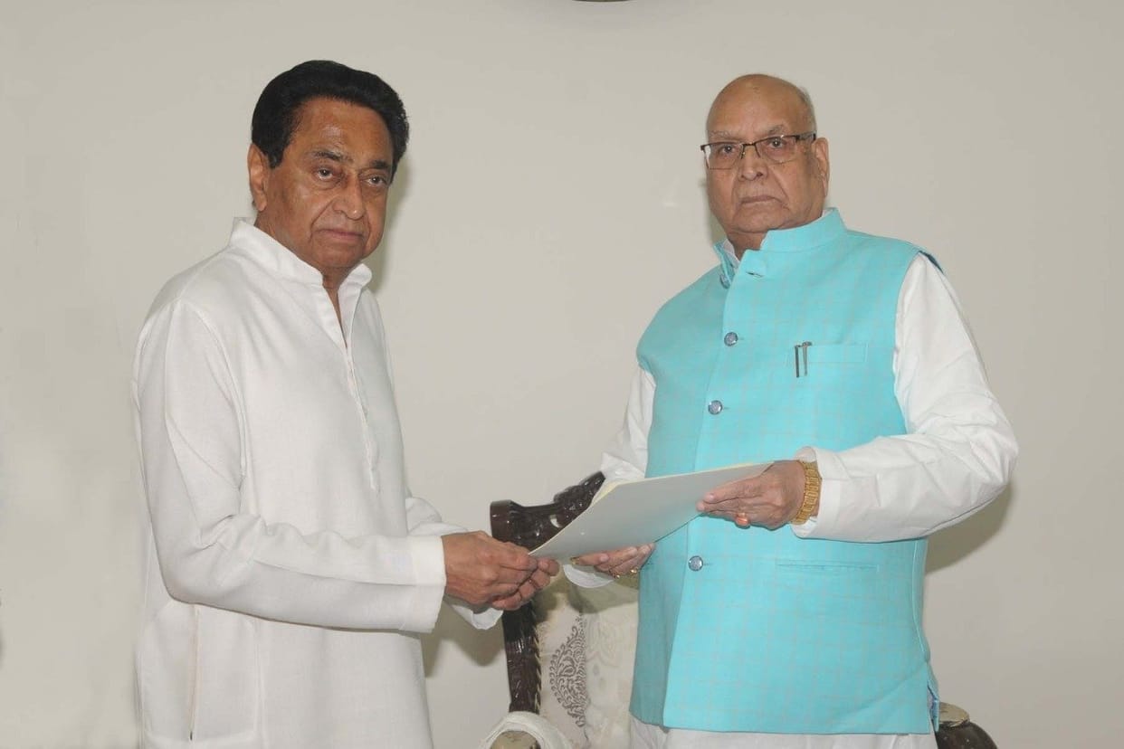 KamalNath has submitted his resignation to Madhya Pradesh Governor Lalji Tandon