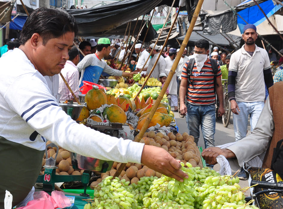 One day public curfew, bought ration for a month