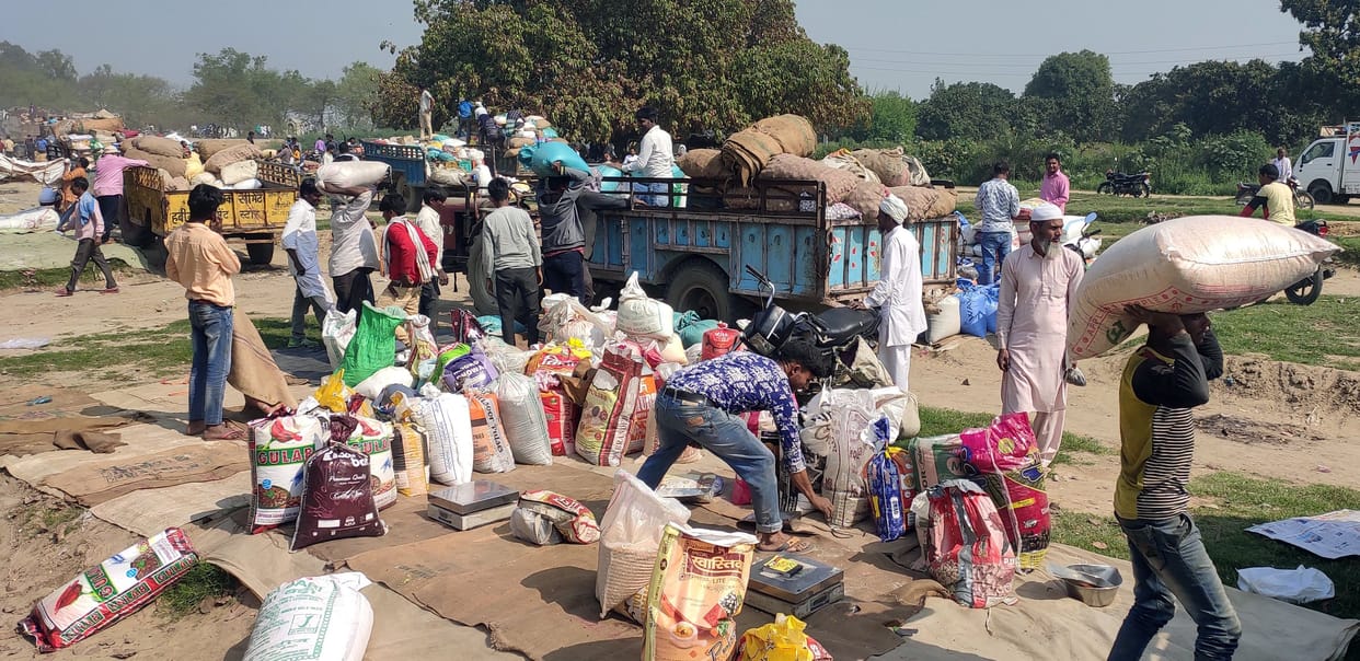 efet of corona in market in sambhal