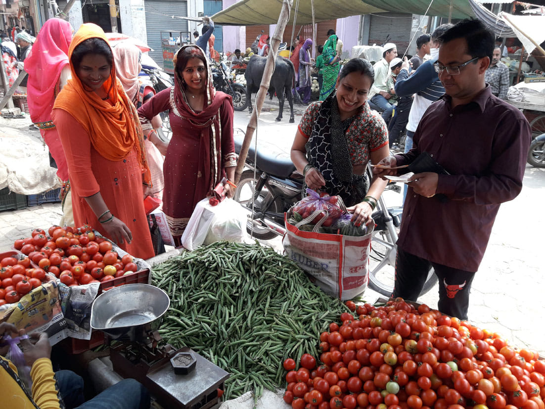 Purchases increased, customers doubled