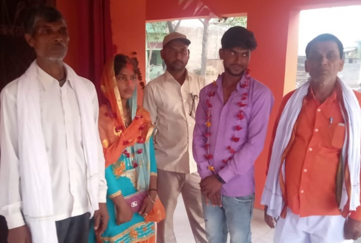 Couple marriage in shiv temple after police help in sant kabir nagar