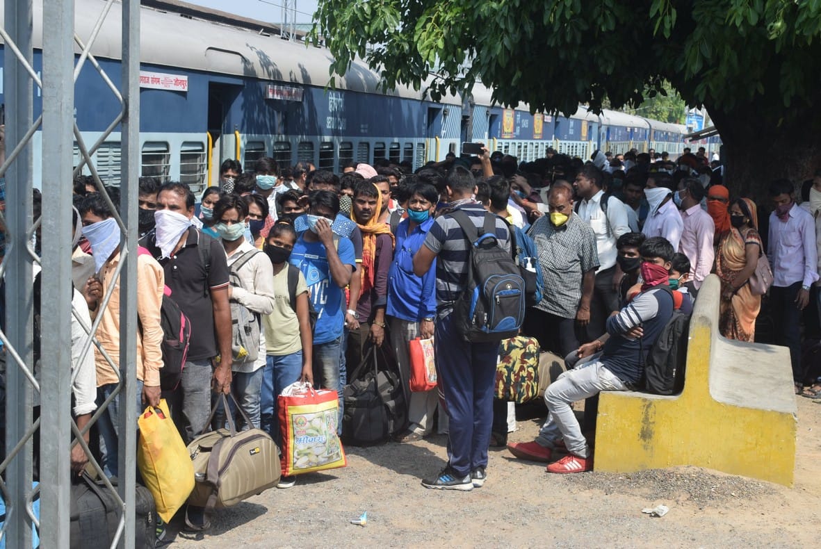 Passengers descended from trains, worried to go further