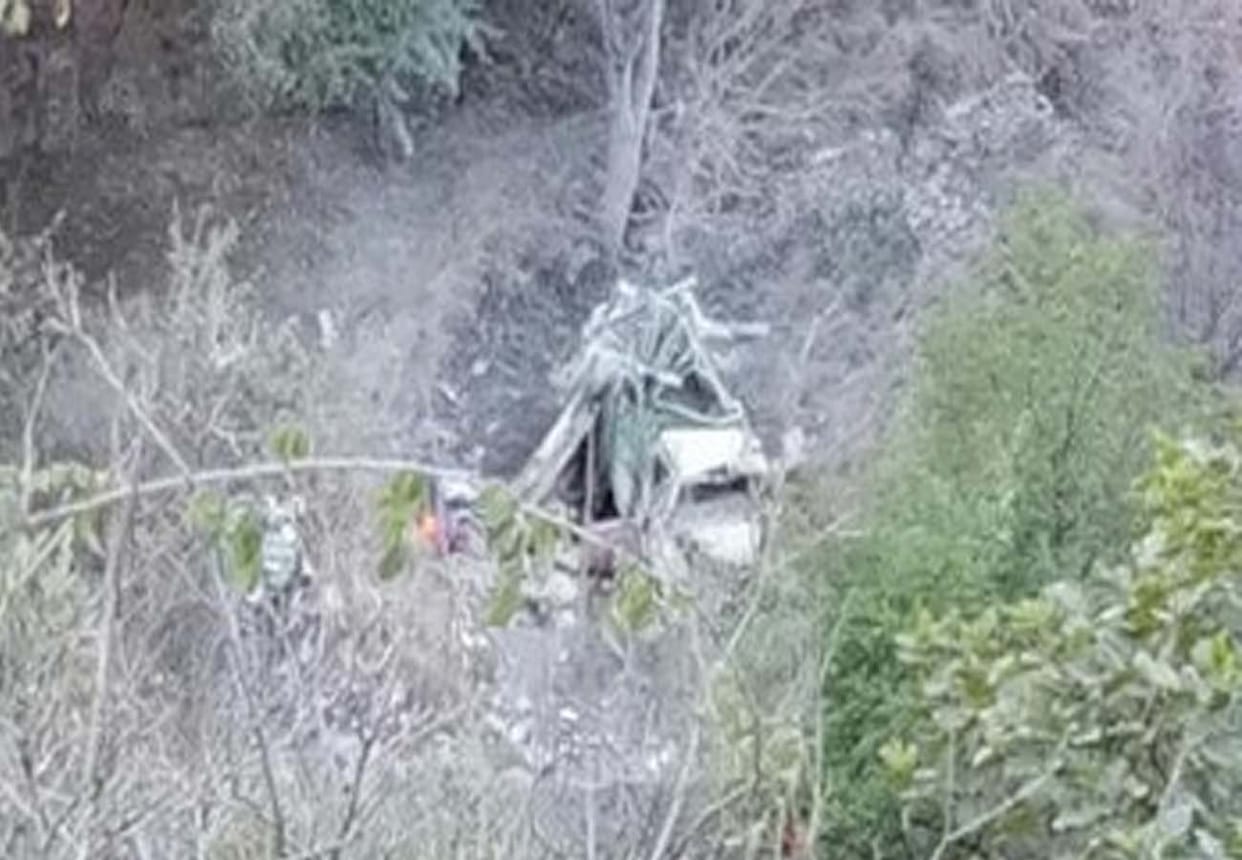 Overload truck overturns and falls into ditch, driver burnt alive in banda