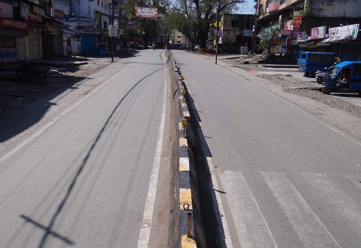 Corona: Public curfew was successful in Tirthanagri