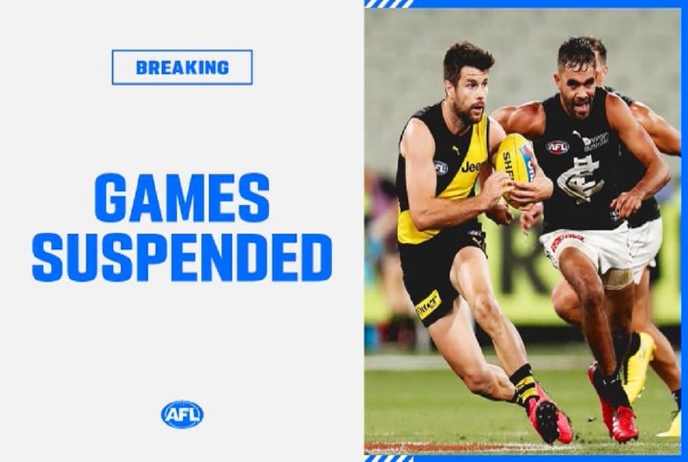 Coronavirus: AFL suspended; A-League, NRL behind closed doors