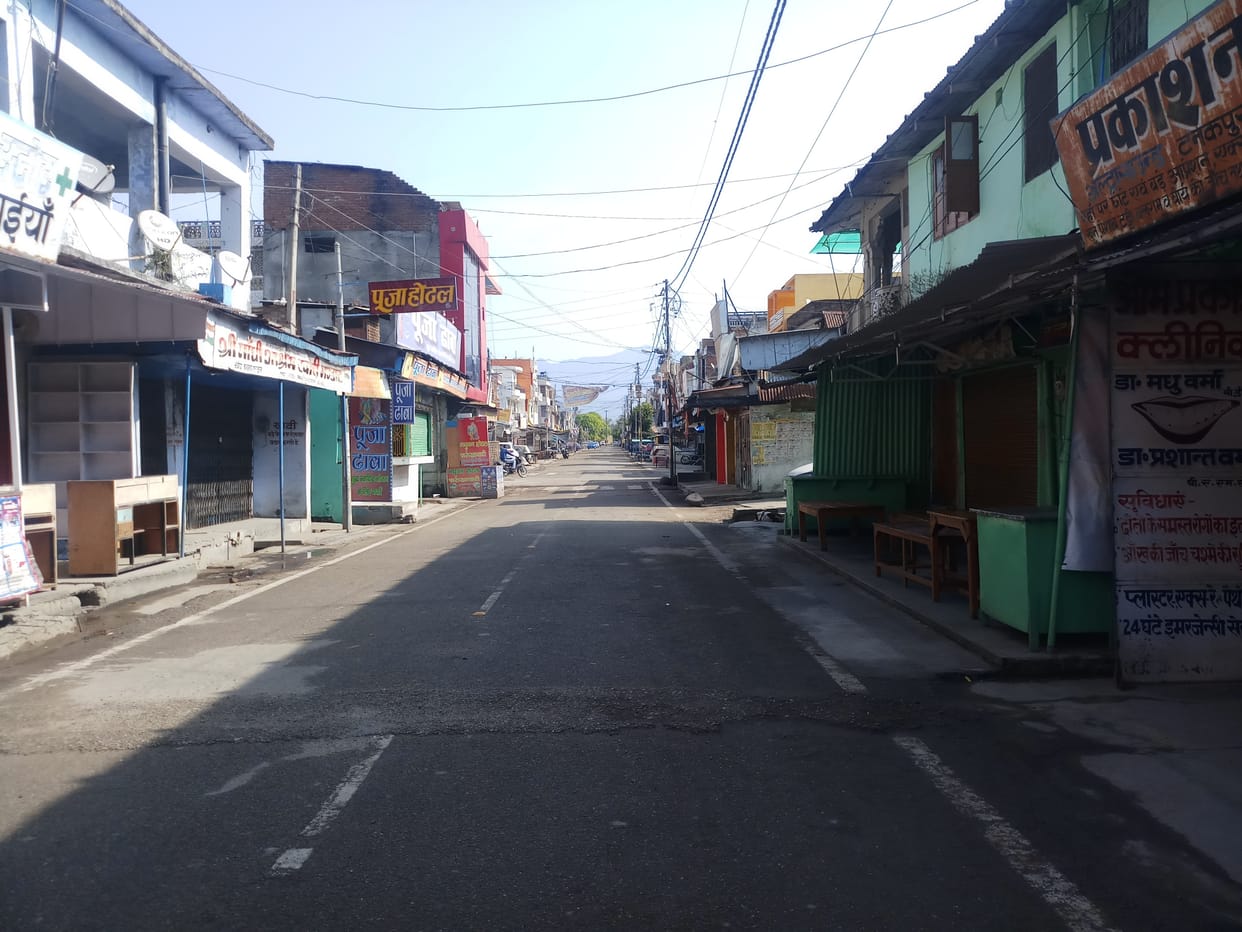 Market remained closed, people remained closed in homes