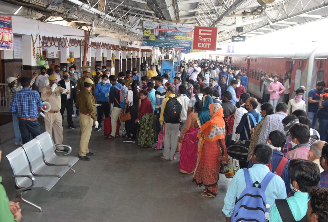Health check up of railway passengers traveling