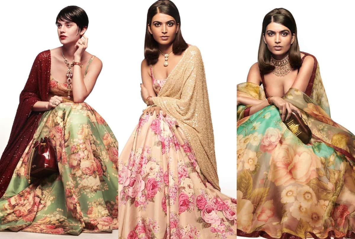 sabyasachi floral lehenga in summer collection 2020 wearing by katrina kaif
