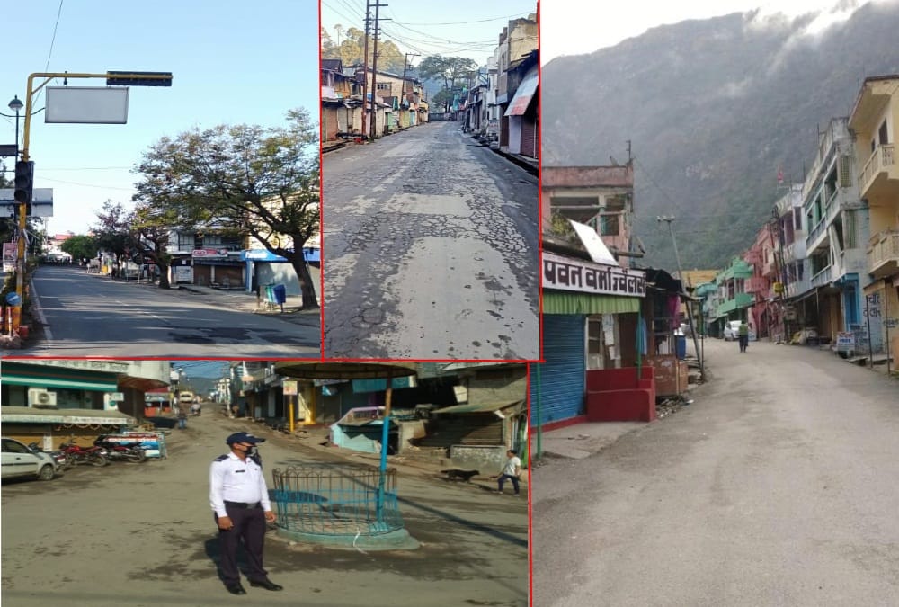 janta curfew: Uttarakhand support Coronavirus fight challenge, see visuals