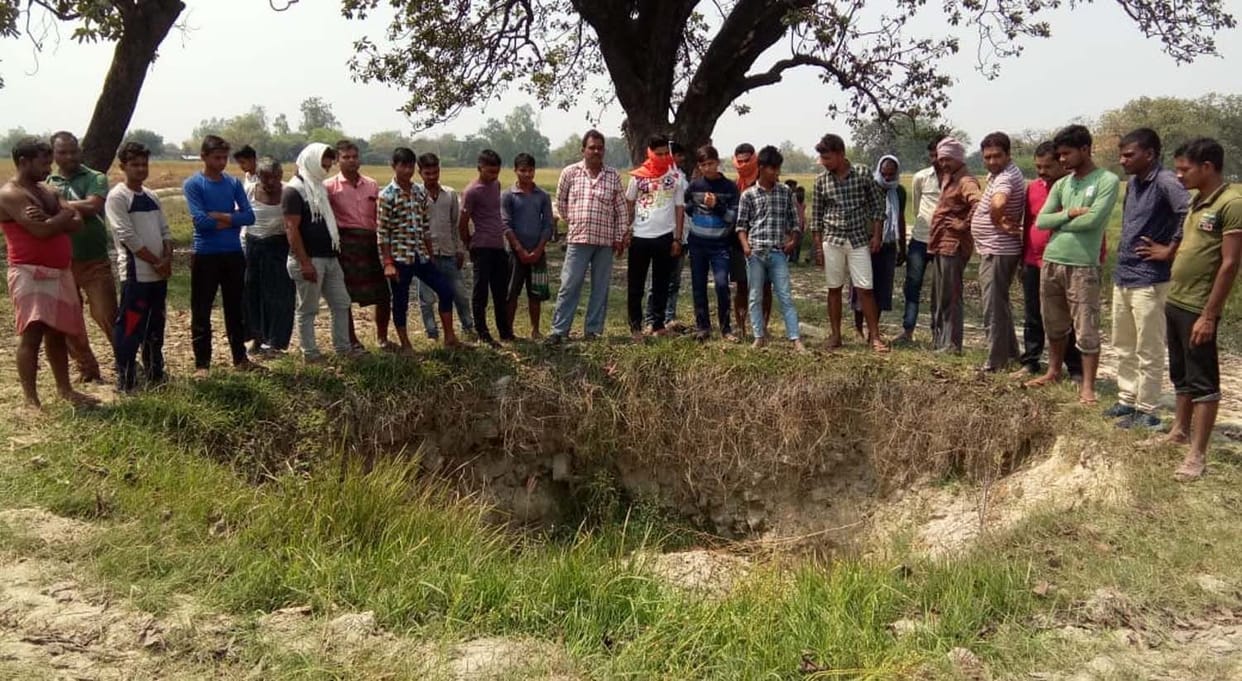 Sensation due to news of burial in wells, panic in village
