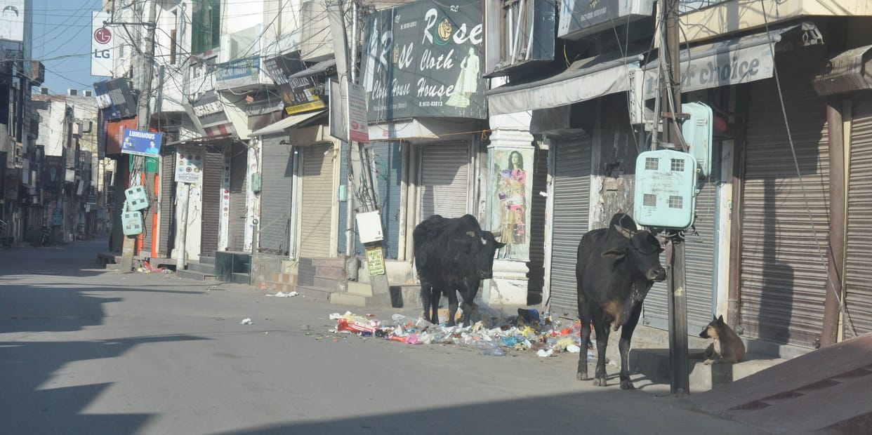 Silence on the streets of Kharar .. People did not come out of the houses, markets remained empty