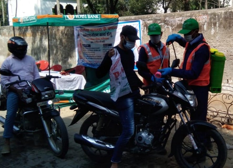 Sanitizing municipal vehicles