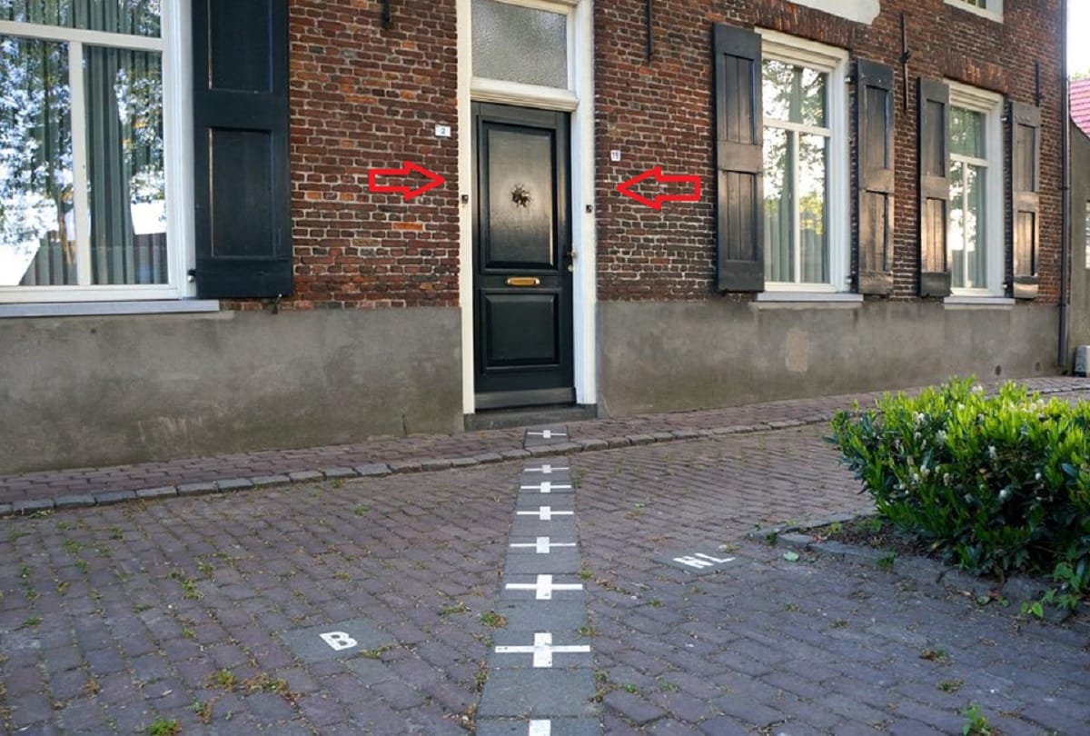 The house between two countries Baarle Hertog and Baarle Nassau villages is famous for its complicated borders