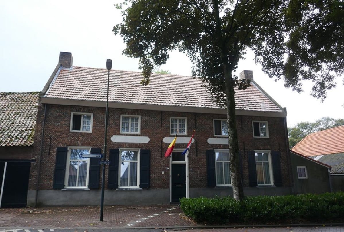 The house between two countries Baarle Hertog and Baarle Nassau villages is famous for its complicated borders