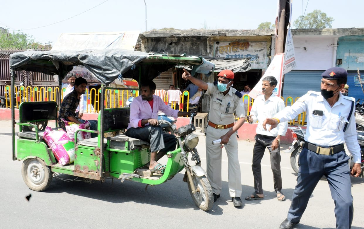 border seal in sambhal for corona virus