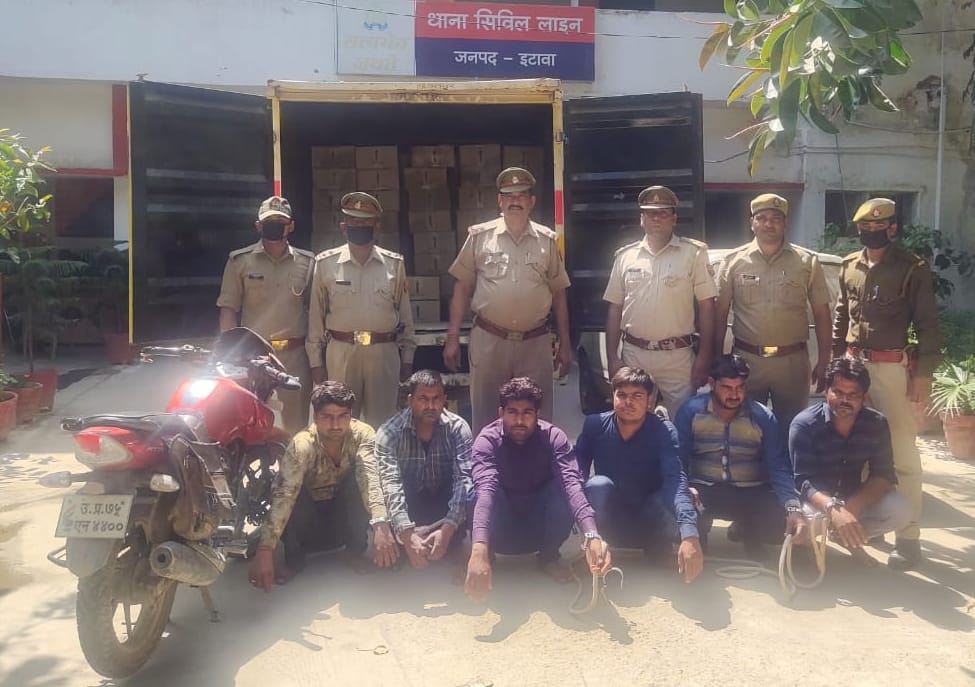170 cases of country liquor recovered, six gangsters of smuggler gang arrested