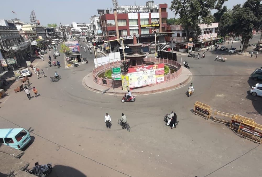 People come out of home even in lock down in Lucknow.