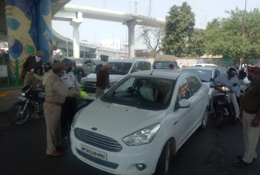 People come out of home even in lock down in Lucknow.