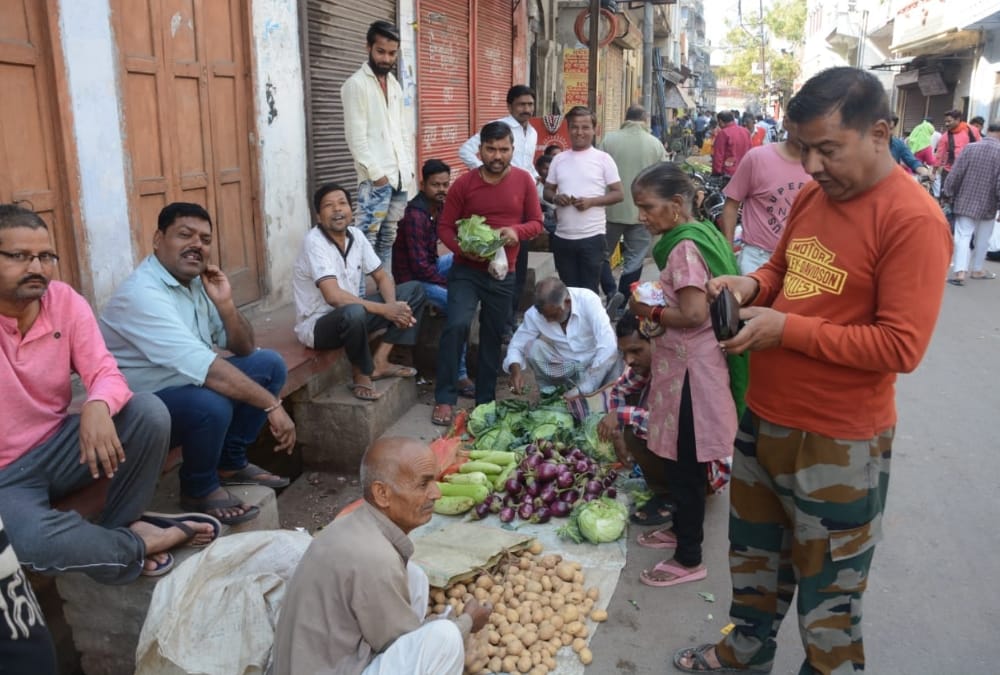 People come out of home even in lock down in Lucknow.