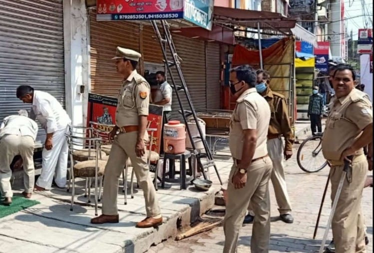 बस्तीजिलाधिकारी ने सभी दुकानें करवाई बंद, कहा कोरोना से सुरक्षा