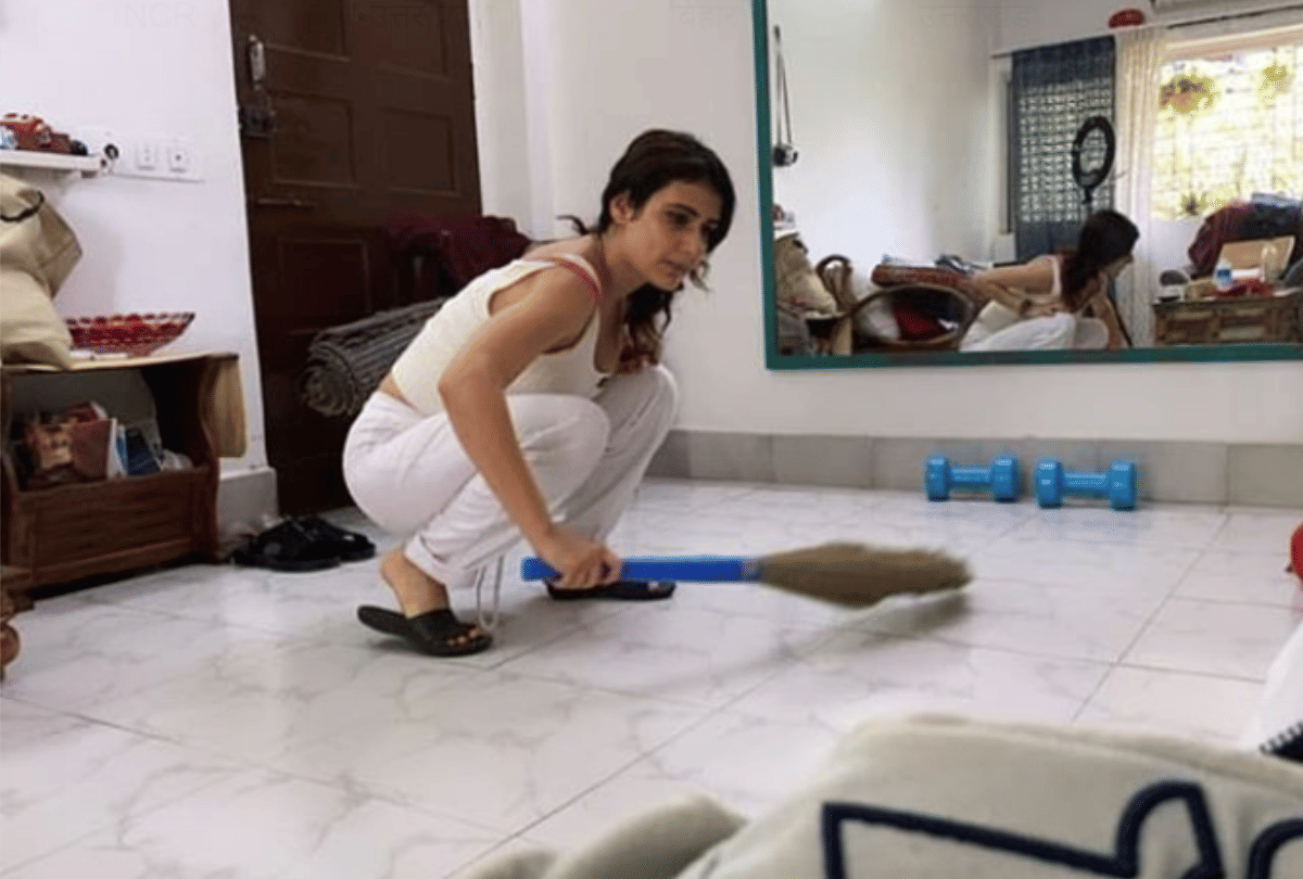 coronavirus effect Kartik Aaryan katrina kaif washing utensils in self isolation