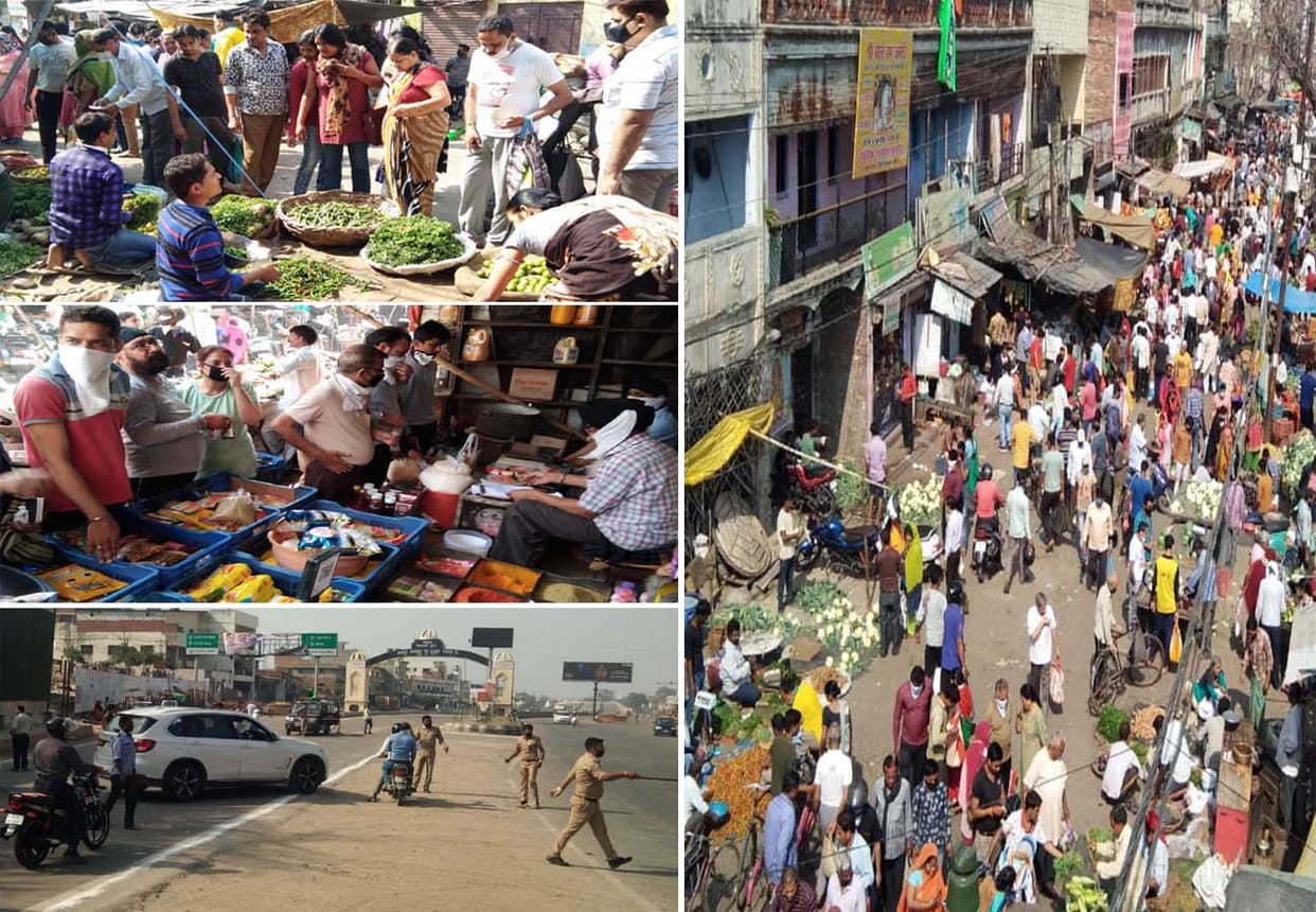 lockdown in kanpur, milk and vegetable shops will open from 6 to 11 am