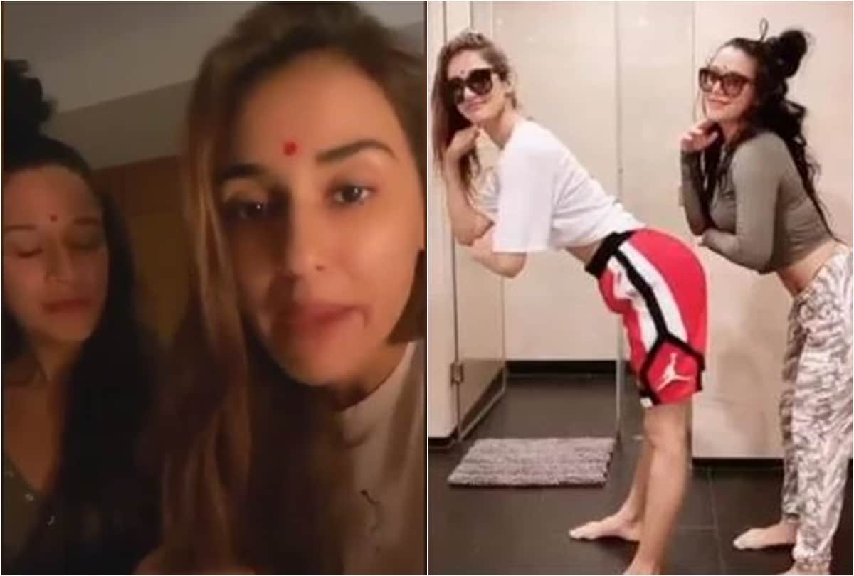 Disha Patani and Tiger Shroff sister Krishna Shroff Viral videos Coronavirus Covid 19