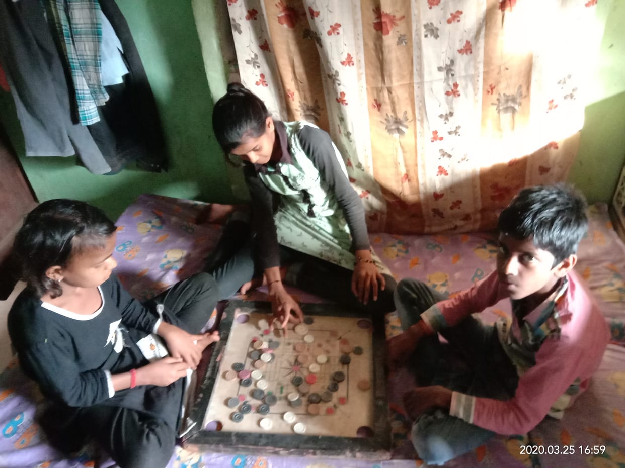 Children watched TV, spent time playing Carrom, Ludo