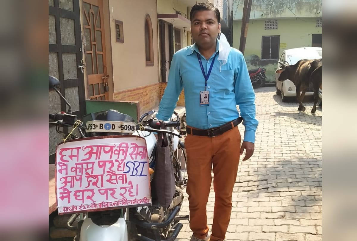 Man aware to People for Gorakhpur Lockdown and Coronavirus