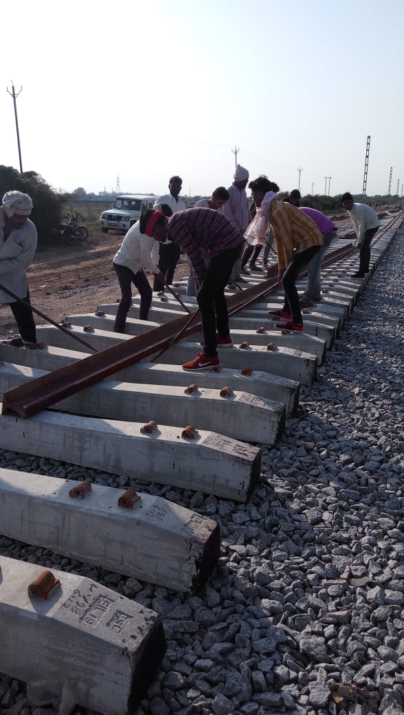 third rail line, work in two section