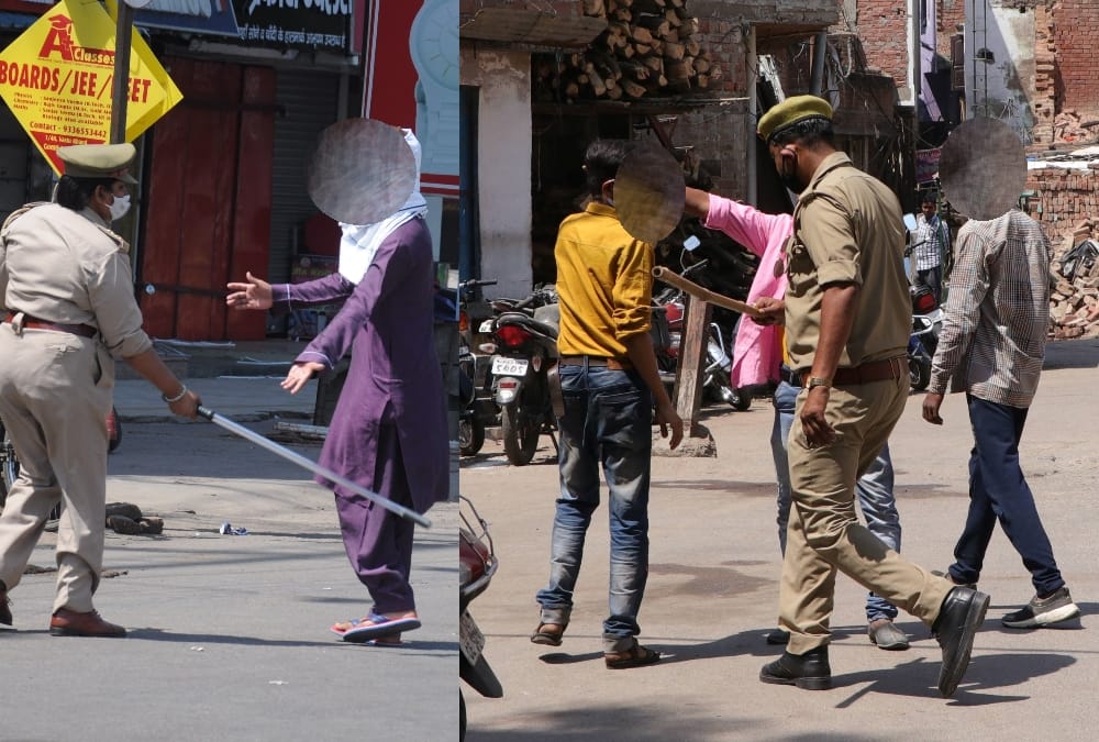 pics of lockdown of lucknow.