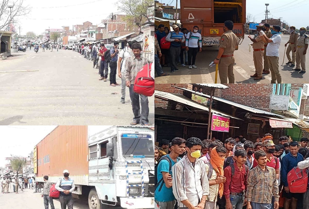 coronavirus update in kanpur: Police caught 70 people hiding in a container