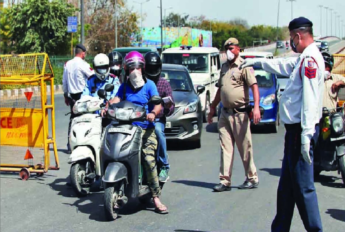 5103 in custody for violation of government order in delhi