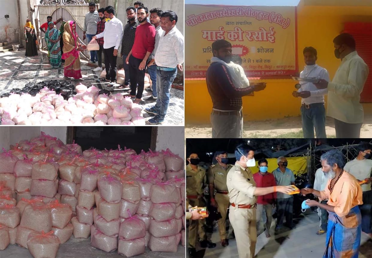 Kanpur Lockdown: Socialist came out in battle with Corona, distributed eight tons of wheat and rice