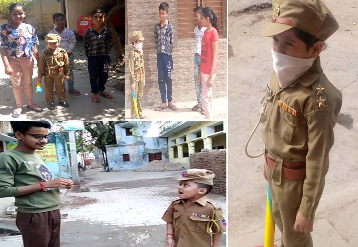 coronavirus lockdown latest news update, children gives message of rescue from corona