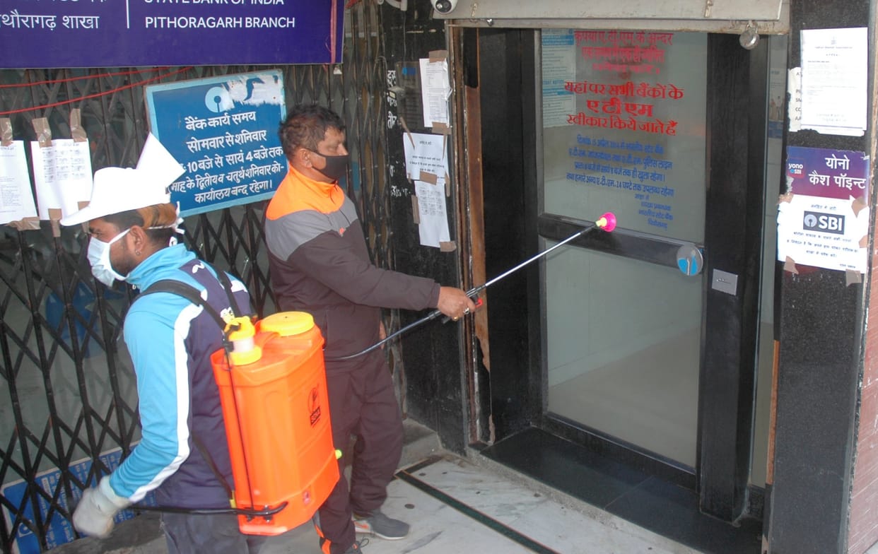 todaysainitizer and mask will reached pithoragarh