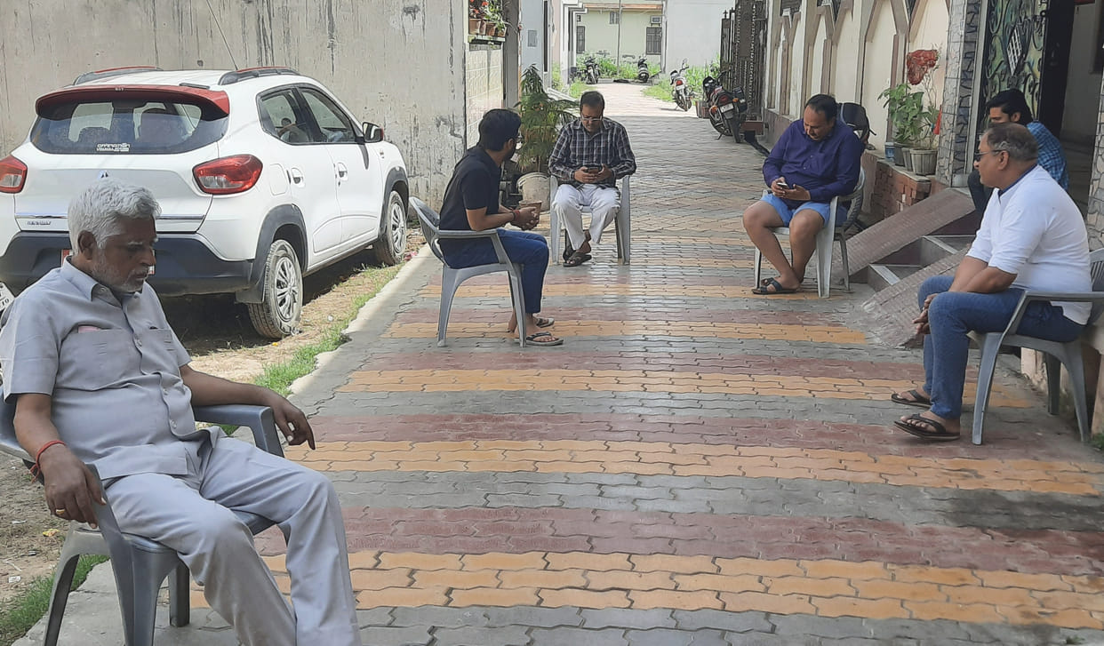 People started adopting social distancing