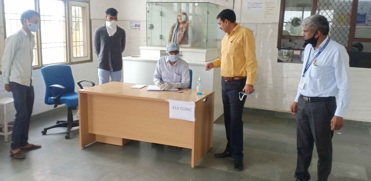 People returned from Georgia, Mumbai and other places reached civil hospital for health checkup.