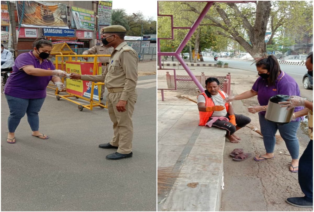 Spirit of Janhvi Service To Karamvirs Who Fights For Corona Virus