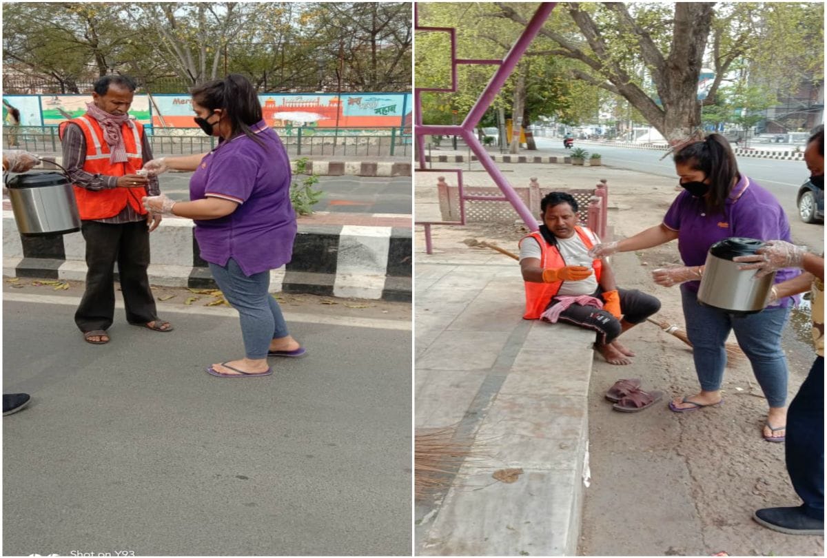 Spirit of Janhvi Service To Karamvirs Who Fights For Corona Virus