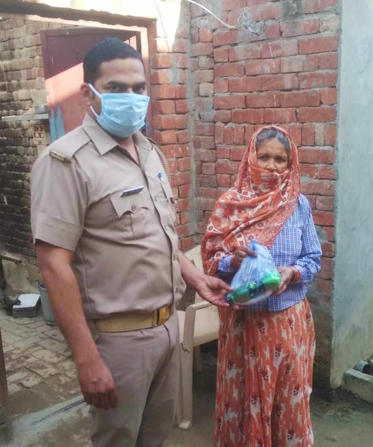 Ration sent to the home of seven needy families