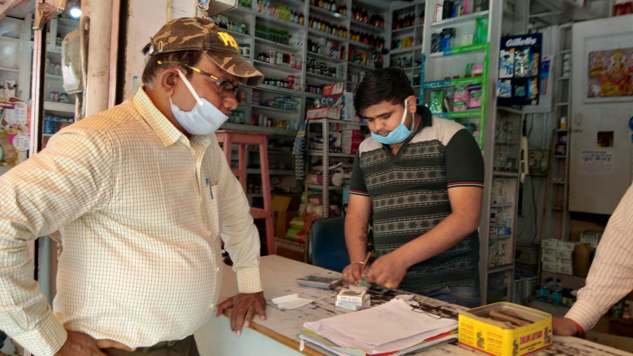 Sanitizer and mask scarcity at medical stores