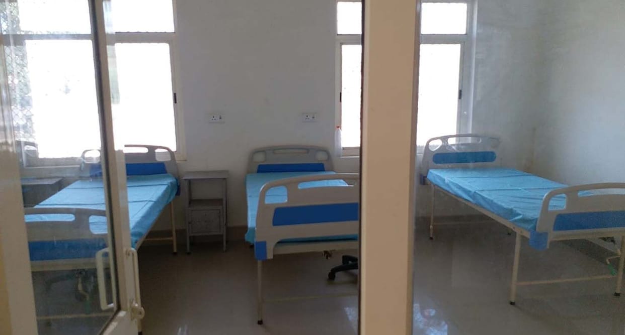 30 bed isolation ward ready in lalganj