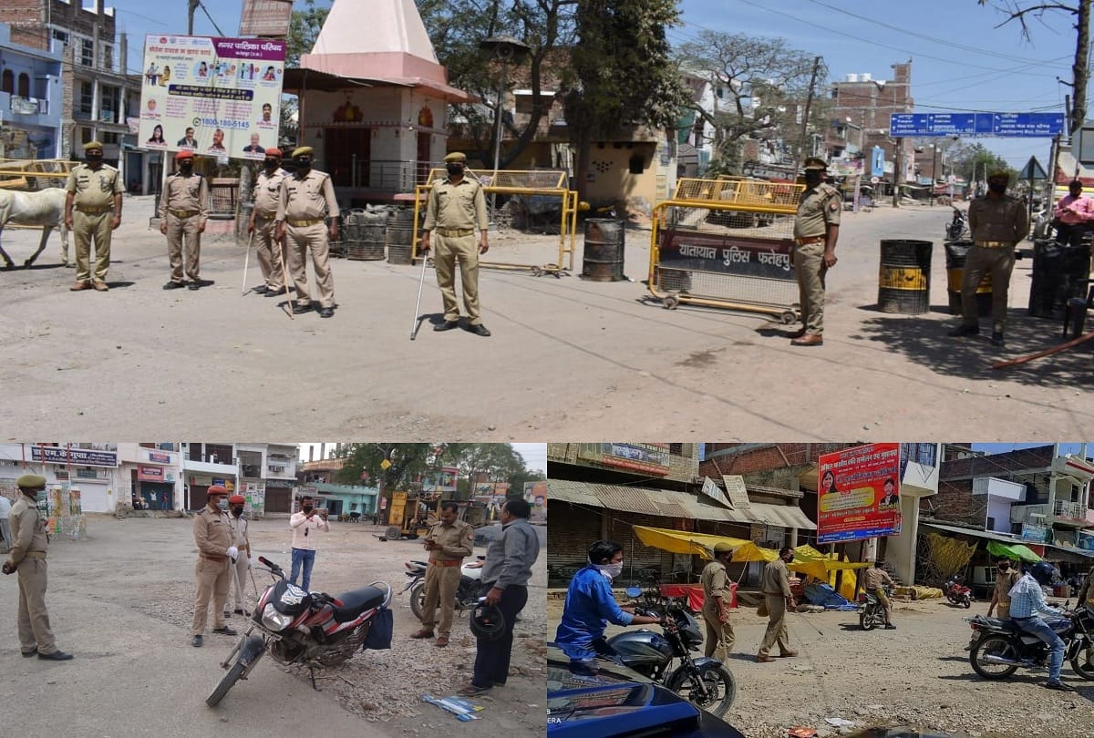 challan of 417 vehicles and report on 68 people on lockdown violation