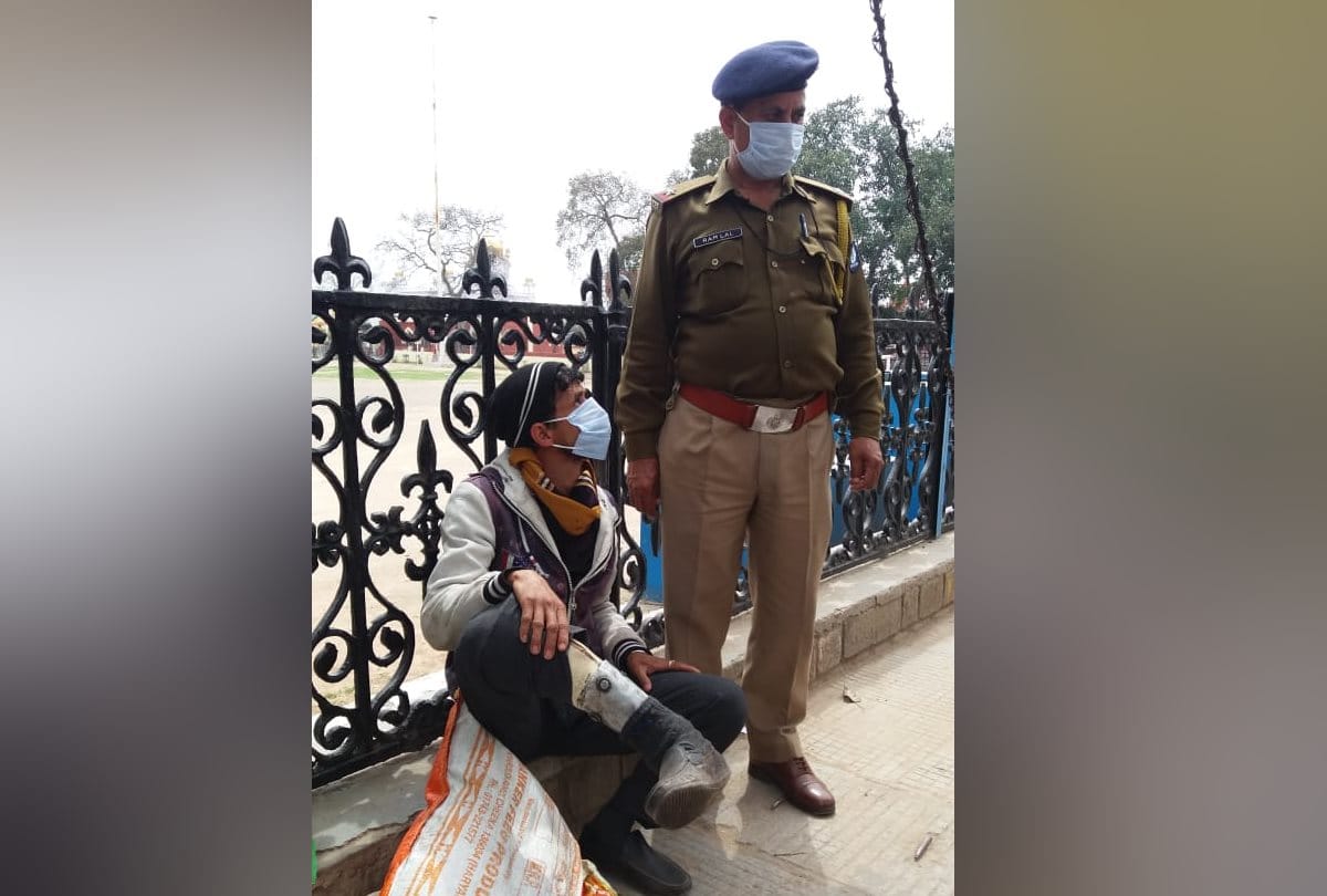Curfew in Himachal Pradesh divyang travel by feet from shimla to nahan vovers 200 kilometer distance