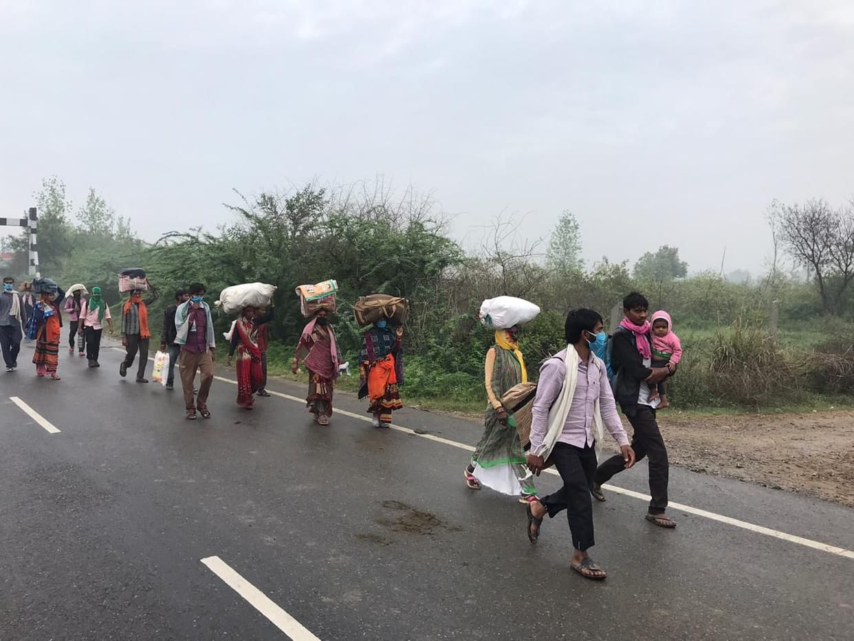 Peoples are going warefoot to Jhansi and Mahoba