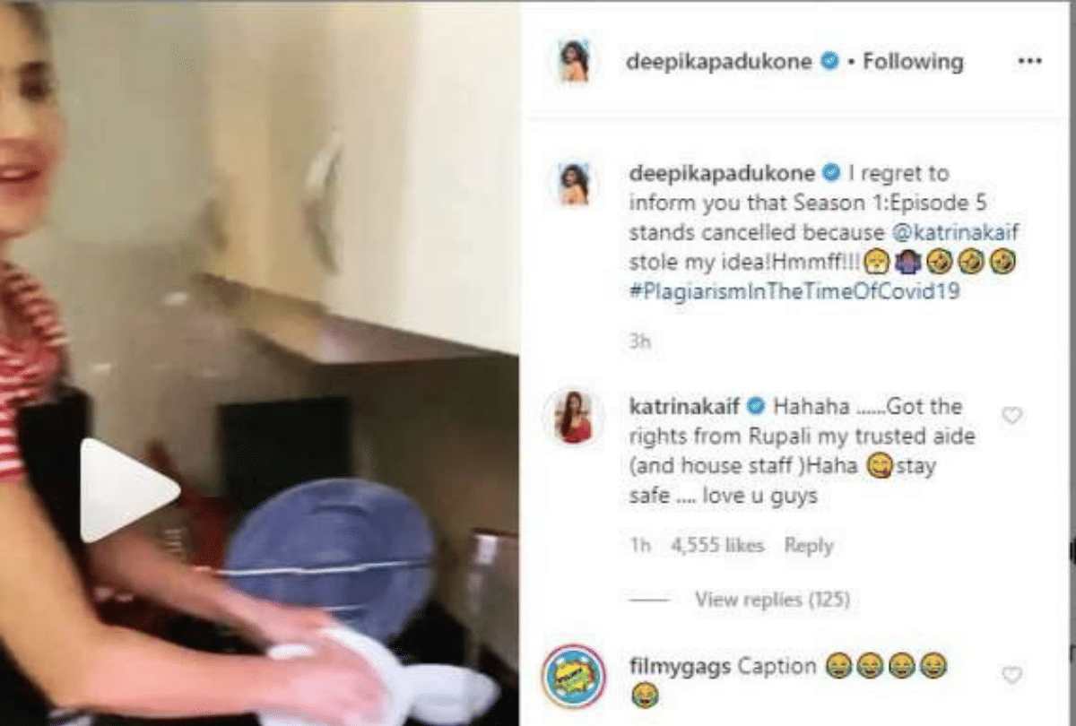Deepika Padukone share a video and says Katrina Kaif stole my idea