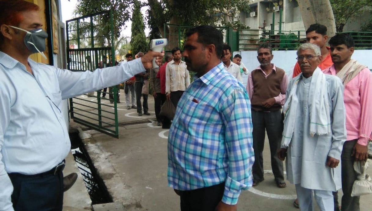 Health checkup of farmers in sugar mill