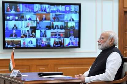 जी-20 सम्मेलन के दौरान प्रधामंत्री नरेंद्र मोदी