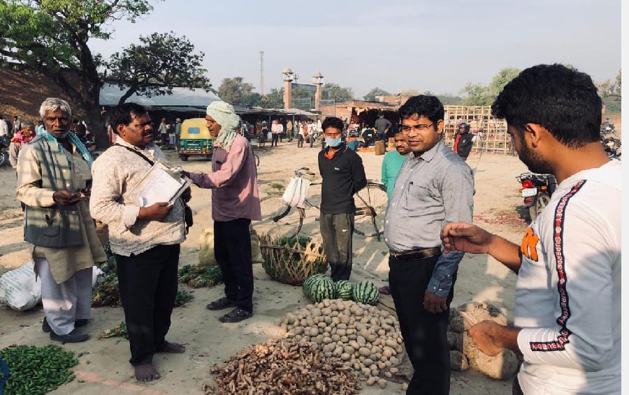 Retail customers entry into wholesale vegetable and cereal markets closed in varanasi